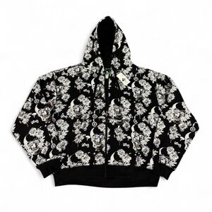 NWT LRG lifted Research Group AOP Gothic zip up hoodie skater
